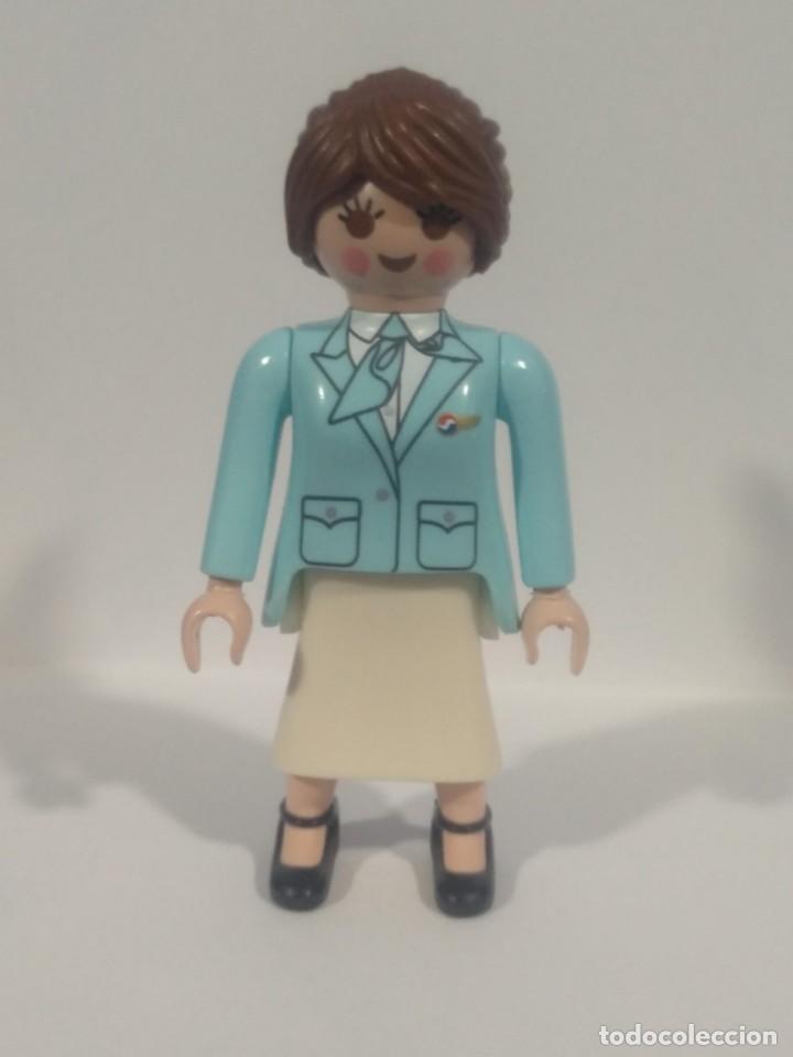 Playmobil: PLAYMOBIL FIGURA AZAFATA AIR KOREA 19/5/20