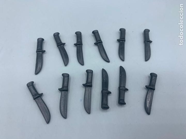 Playmobil: Playmobil lote cuchillos negros indio medieval