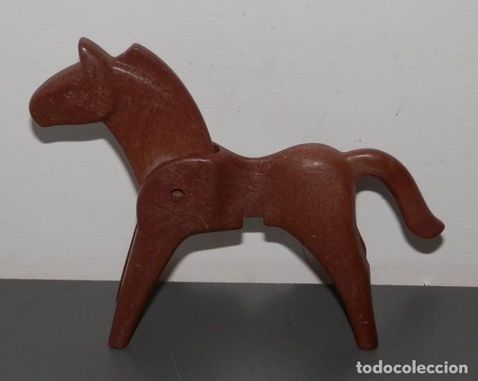 Playmobil: FIGURA PLAYMOBIL-CABALLO MARRON 1974