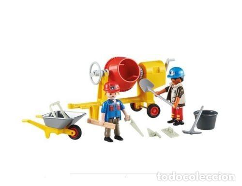 Playmobil: Playmobil obreros con hormigonera y carretilla nuevo precintado