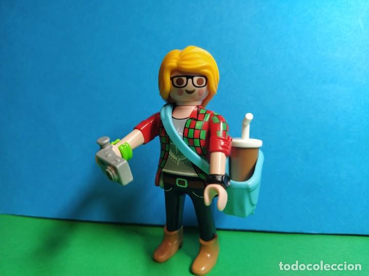Playmobil: PLAYMOBIL SERIE 21 ROSA. SOBRES SORPRESA. REF 70733. TURISTA FOTOGRAFA. FIGURA 4