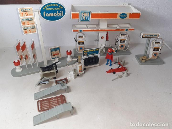 Playmobil: FAMOBIL PLAYMOBIL : ANTIGUA ESTACION DE SERVICIO GASOLINERA REF. 3439 DE FAMOSA A&Ntilde;OS 70