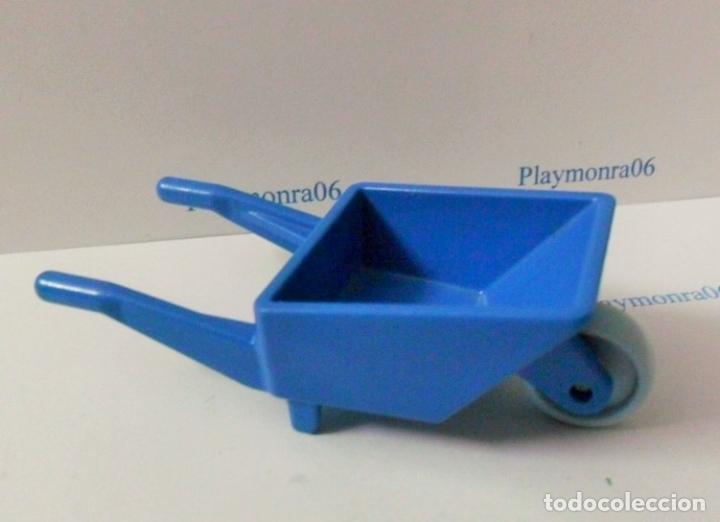 Playmobil: PLAYMOBIL P104* CARRETILLA AZUL PARA NI&Ntilde;O GRANJA HIPICA 4069
