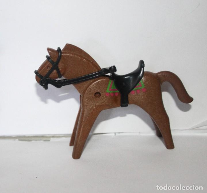 Playmobil: PLAYMOBIL MEDIEVAL animal caballo 1&ordf; generacion NEGRO ARNES