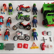 Playmobil: PLAYMOBIL, LOTE DE FIGURAS, MOTOS, COCHE Y ACCESORIOS, USADOS, ( VER FOTOS ).. Lote 338867018