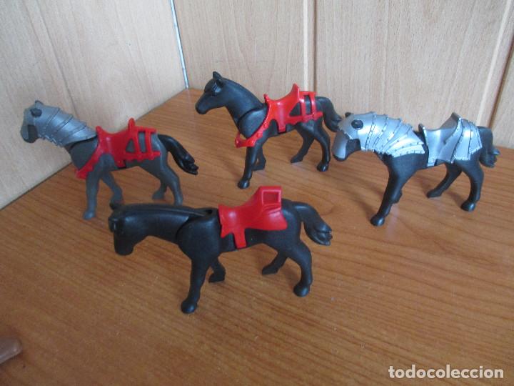 Playmobil: PLAYMOBIL: LOTE 5 CABALLOS MEDIEVALES