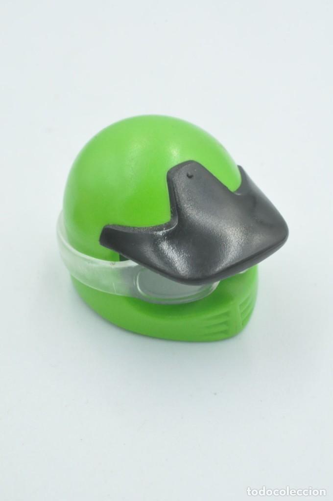 Playmobil: cj1423 Playmobil, casco verde visera fija piloto quad 4427