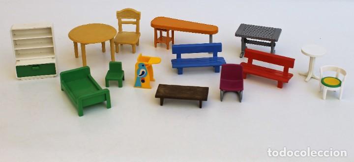 Playmobil: PLAYMOBIL - LOTE DE 14 MUEBLES.