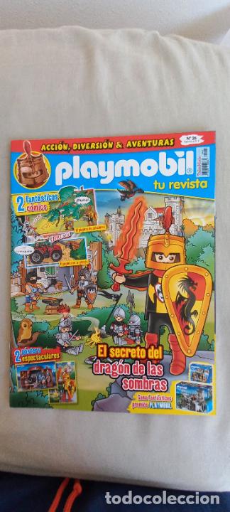 Playmobil: PLAYMOBIL REVISTA N&ordm; 26 EL SECRETO DEL DRAGON DE LA SOMBRAS ACCION AVENTURA COMICS POSTER SIN FIGURA