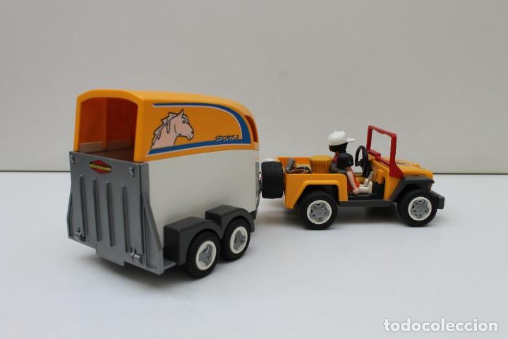 Playmobil: JEEP CON REMOLQUE PARA CABALLOS - REF. 3249 - Foto 7