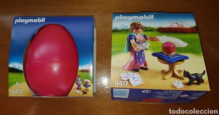 Playmobil: Figura playmobil huevo Pitonisa adivina cartas Ref 9417 huevo UNA UNIDAD nueva caja precintada