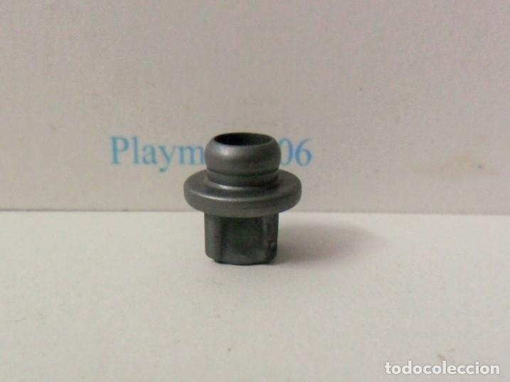 Playmobil: PLAYMOBIL B224 ENGANCHE, CLIP UNION, CONECTOR PARA MONTAJE GRIS METALIZADO