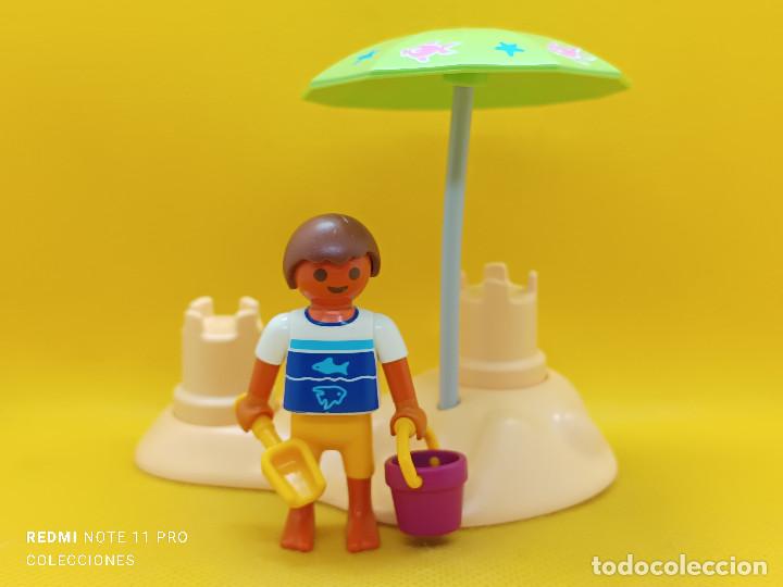Playmobil: Playmobil Ni&ntilde;o con castillos de arena