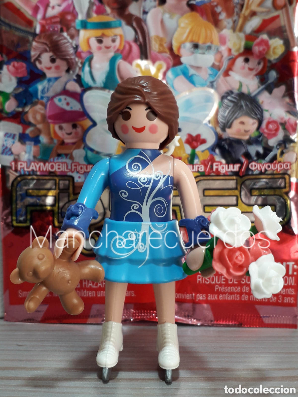 Playmobil: PLAYMOBIL PATINADORA PATINAJE ARTISTICO HIELO SOBRE SORPRESA SERIE 14 ROSA CHICAS 9444 PLAYMO K9444L