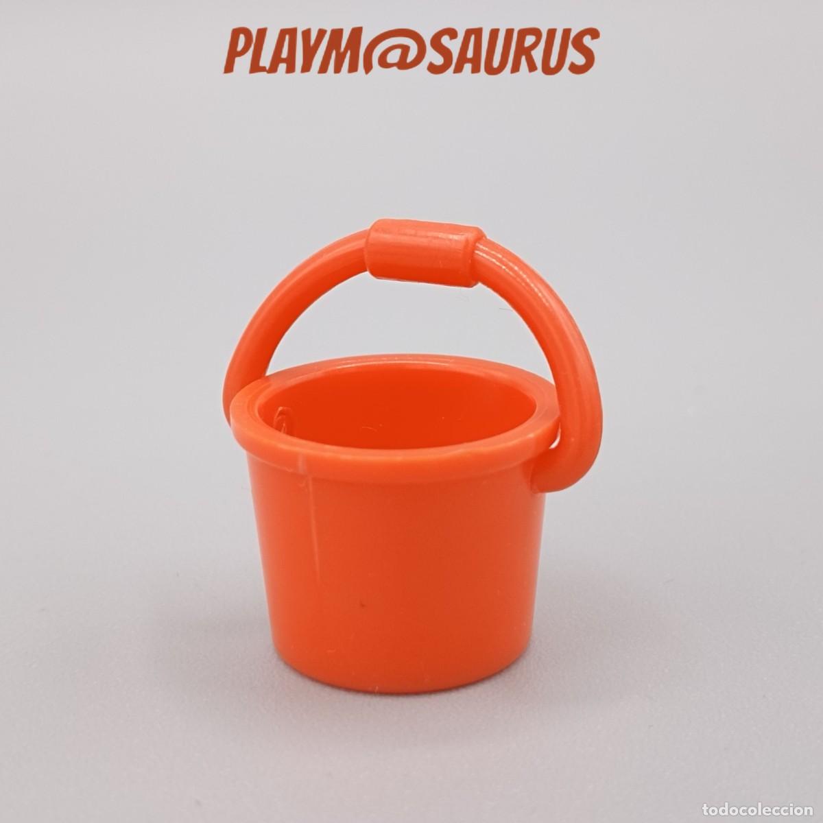 Playmobil: Cubo Naranja con Asa Construcci&oacute;n Obras 3201 3206 3312 3326 Playmobil Famobil