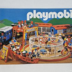 Playmobil: PLAYMOBIL CATALOGO MEDIANO 15X10 AÑO 1986 LIBRO GUIA CIRCO REMOLQUE TREN LEONES. Lote 374055009