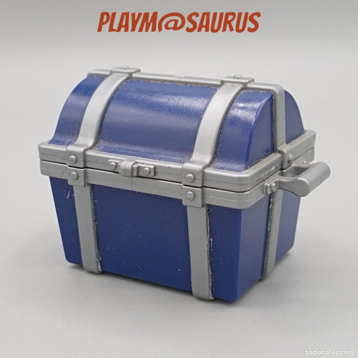 Playmobil: Cofre Azul Ba&uacute;l Tesoro Pirata 4160 4290 4295 4797 5009 5134 5135 5347 5881 5946 Playmobil Famobil