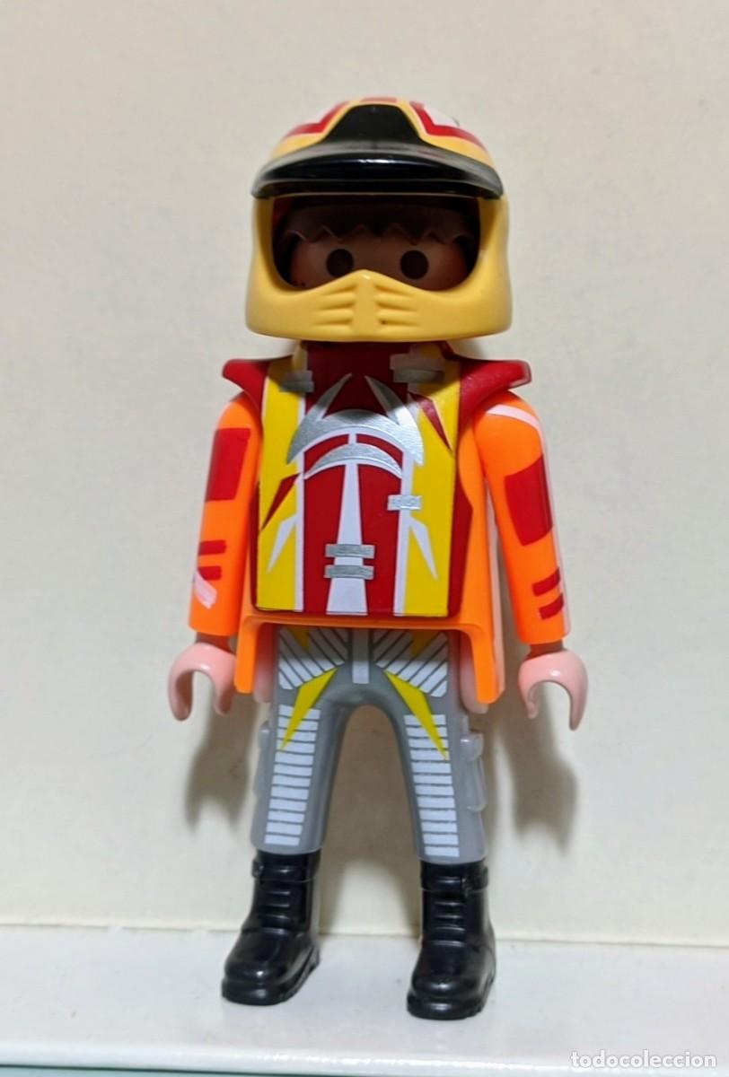 Playmobil: PLAYMOBIL PILOTO MOTOCROSS REF. 9329
