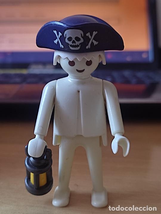 Playmobil: PLAYMOBIL FANTASMA PIRATA SERIE HISTORIA GORRO CALAVERA FAROL GEOBRA 1974