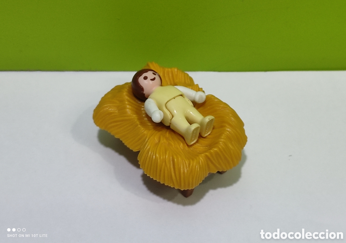 Playmobil: Playmobil ni&ntilde;o Jes&uacute;s con cama de paja, portal de Bel&eacute;n, nacimiento, navidad, medieval, city...