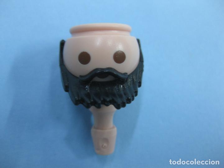 Playmobil: PLAYMOBIL BARBA RECAMBIO NEGRA DE PICOS -SOLO SE VENDE LA BARBA-