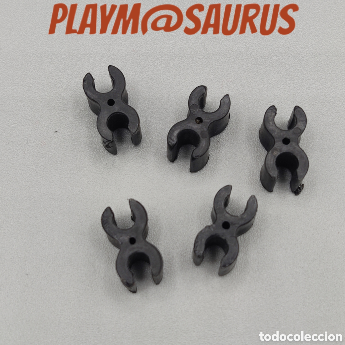 Playmobil: PLAYMOBIL doble conector enganche negro union pieza fuerte fort randall 3419 3773 3806 3420 FAMOBIL