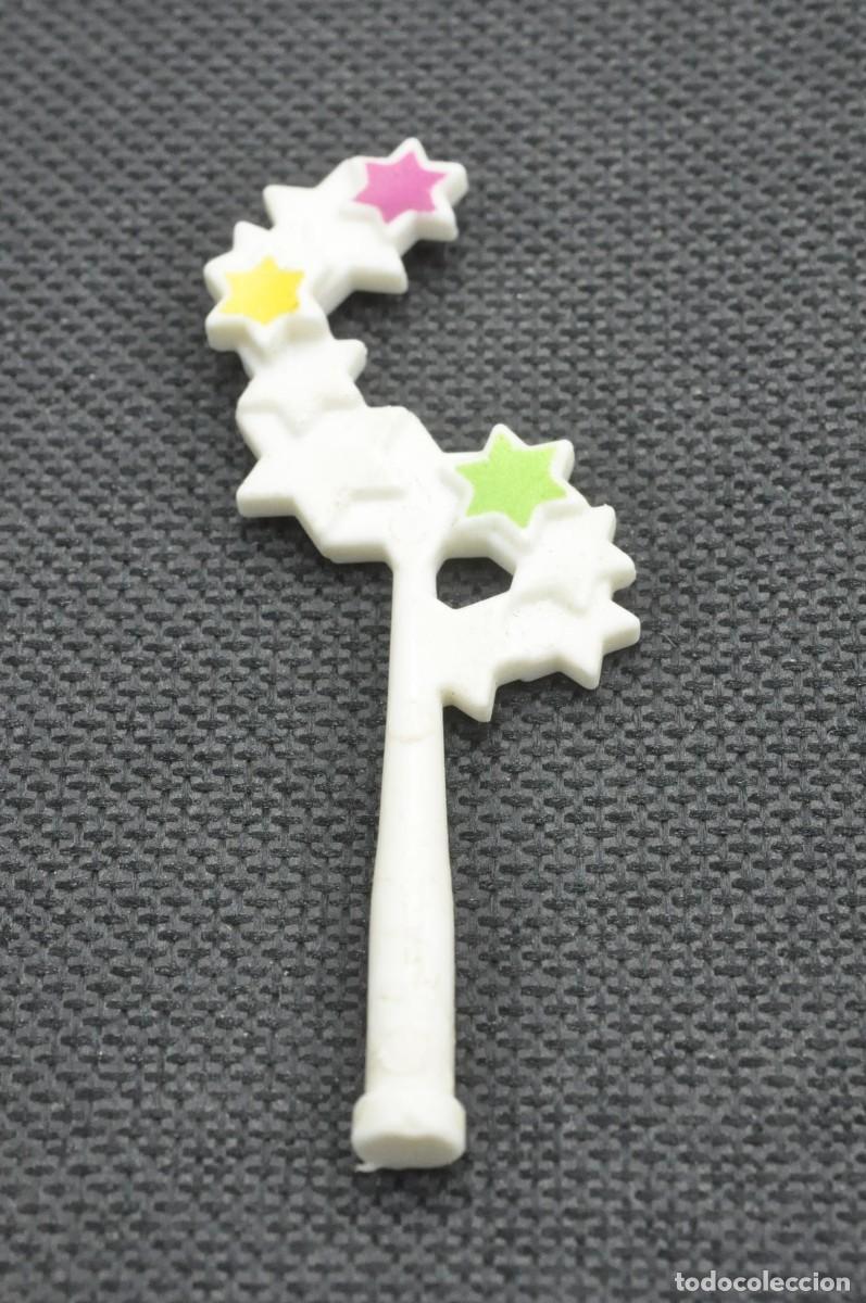 Playmobil: CJ0607 PLAYMOBIL, VARITA MAGICA BLANCA CON ESTRELLAS DE COLORES HADA 4676