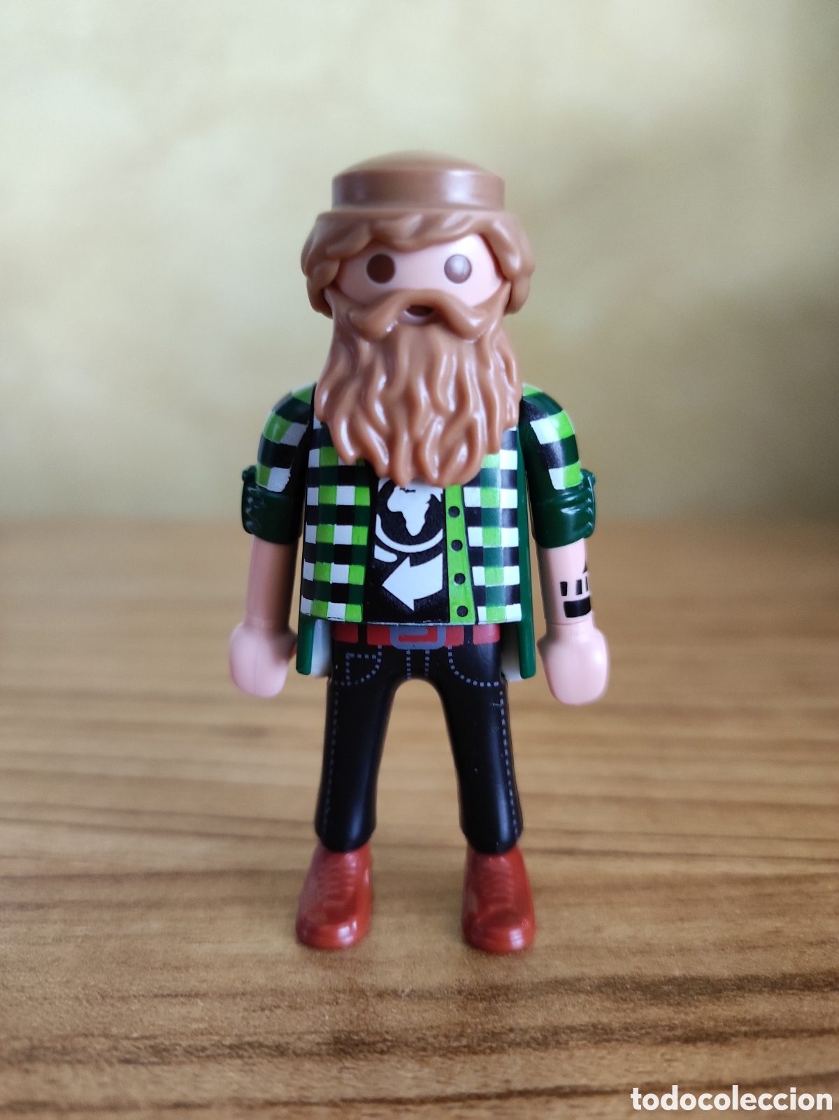 Playmobil: Hombre Hipster ciudad con barba y tatuaje. Playmobil