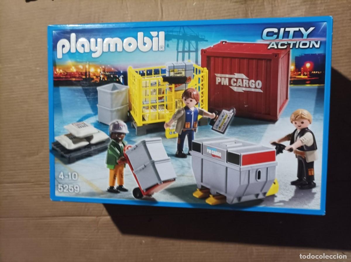 Playmobil: SET PLAYMOBIL 5259 EQUIPO DE CARGA TRANPORTISTAS NUEVO SIN ABRIR