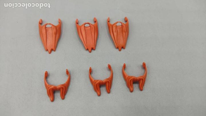 Playmobil: Playmobil lote barba vikinga naranja moderna