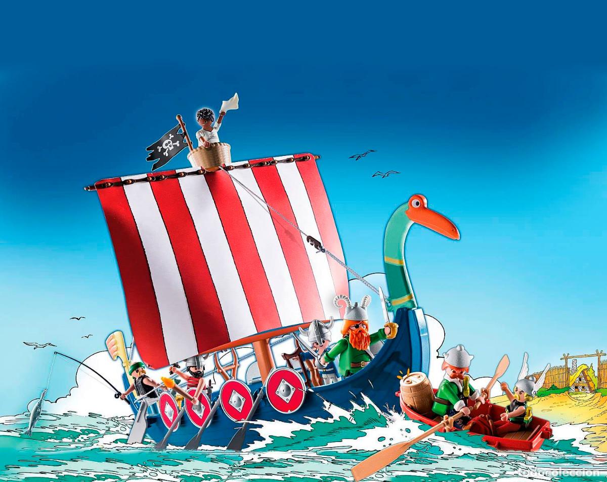 playmobil asterix y obelix vikingo - Compra venta en todocoleccion