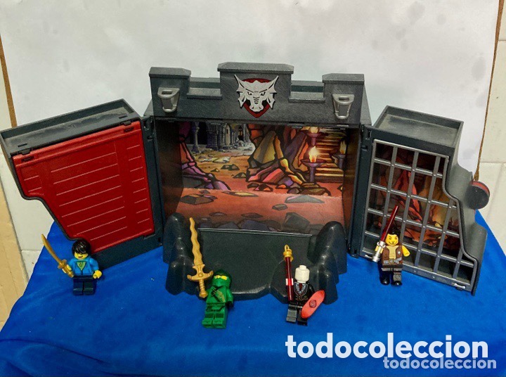 Playmobil: Castillo- prisi&oacute;n con 4 mu&ntilde;ecos de Lego - Foto 1