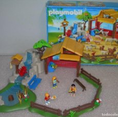 Playmobil: PARQUE / GRANJA / ZOO INFANTIL CON CASCADA DE PLAYMOBIL REF. 4851 INCOMPLETO EN SU CAJA ORIGINAL. Lote 400655924