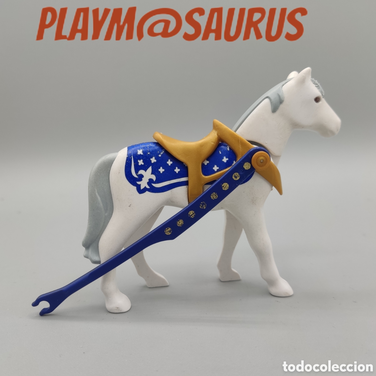 Playmobil: Playmobil 4258 caballo carruaje real con silla arnes dorado y sujeccion rienda carromato calesa