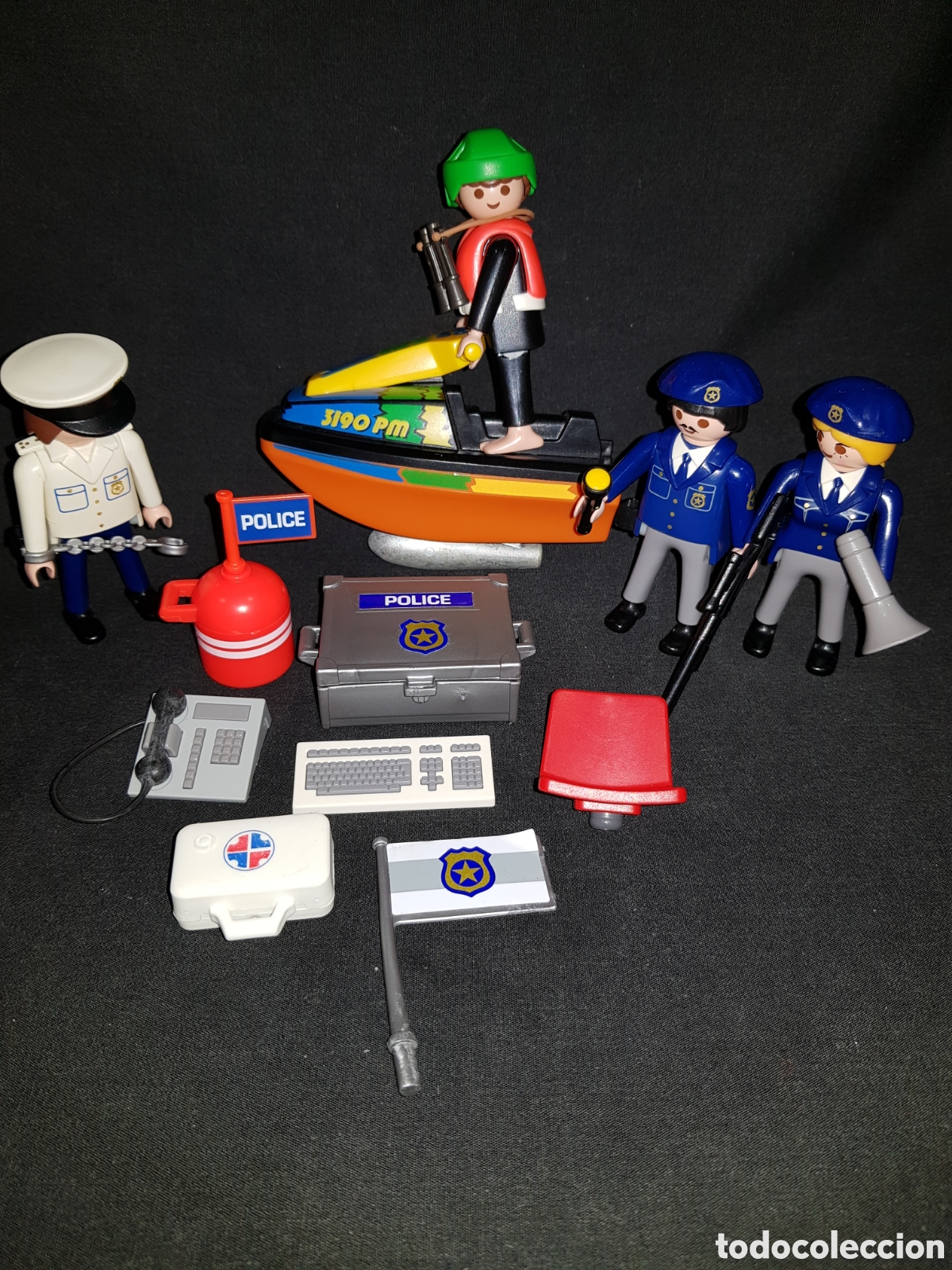 PLAYMOBIL 5187 FOURGON Police Et Bateau EUR 38,00 - PicClick FR