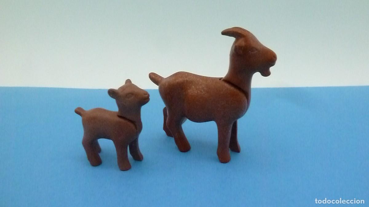 Playmobil: Cabra marr&oacute;n y cria. Playmobil - Foto 2