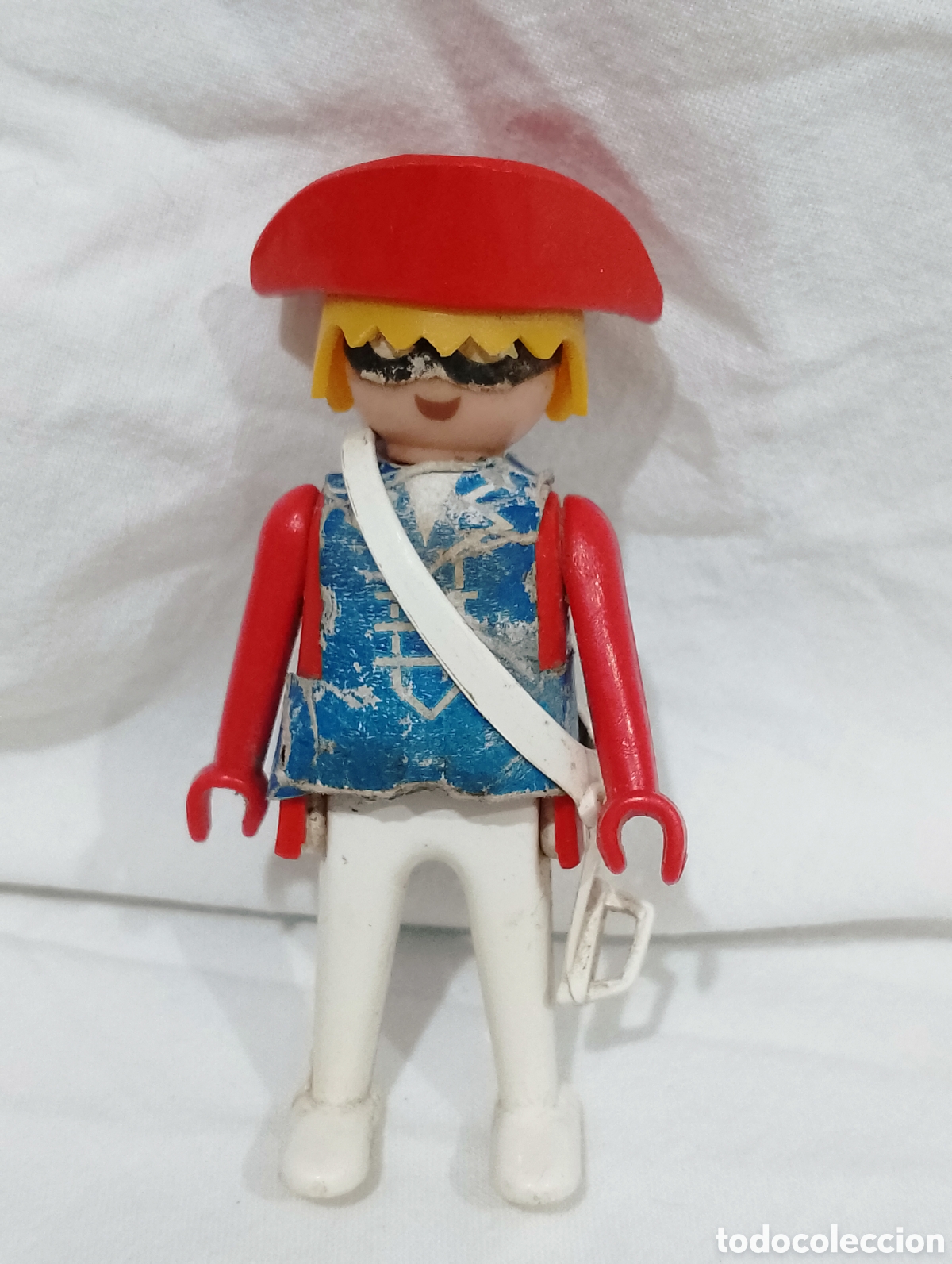 Playmobil: Famobil sistem Playmobil antiguo primera &eacute;poca con accesorios pegatinas algo desgastadas
