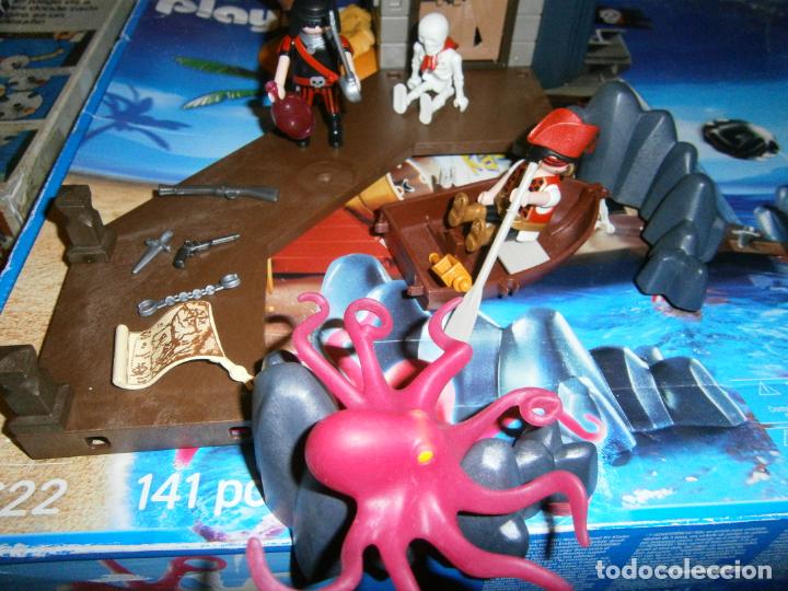 Playmobil: ESPECTACULAR TORRE DEL PIRATA CON MUELLE Y COMPLEMENTOS VARIOS - Foto 3