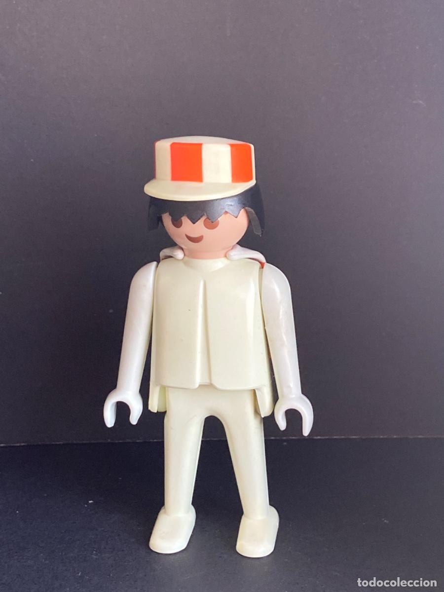 PLAYMOBIL LLAVERO CABALLERO Plata Figura Blanca Geobra 1974 RARO