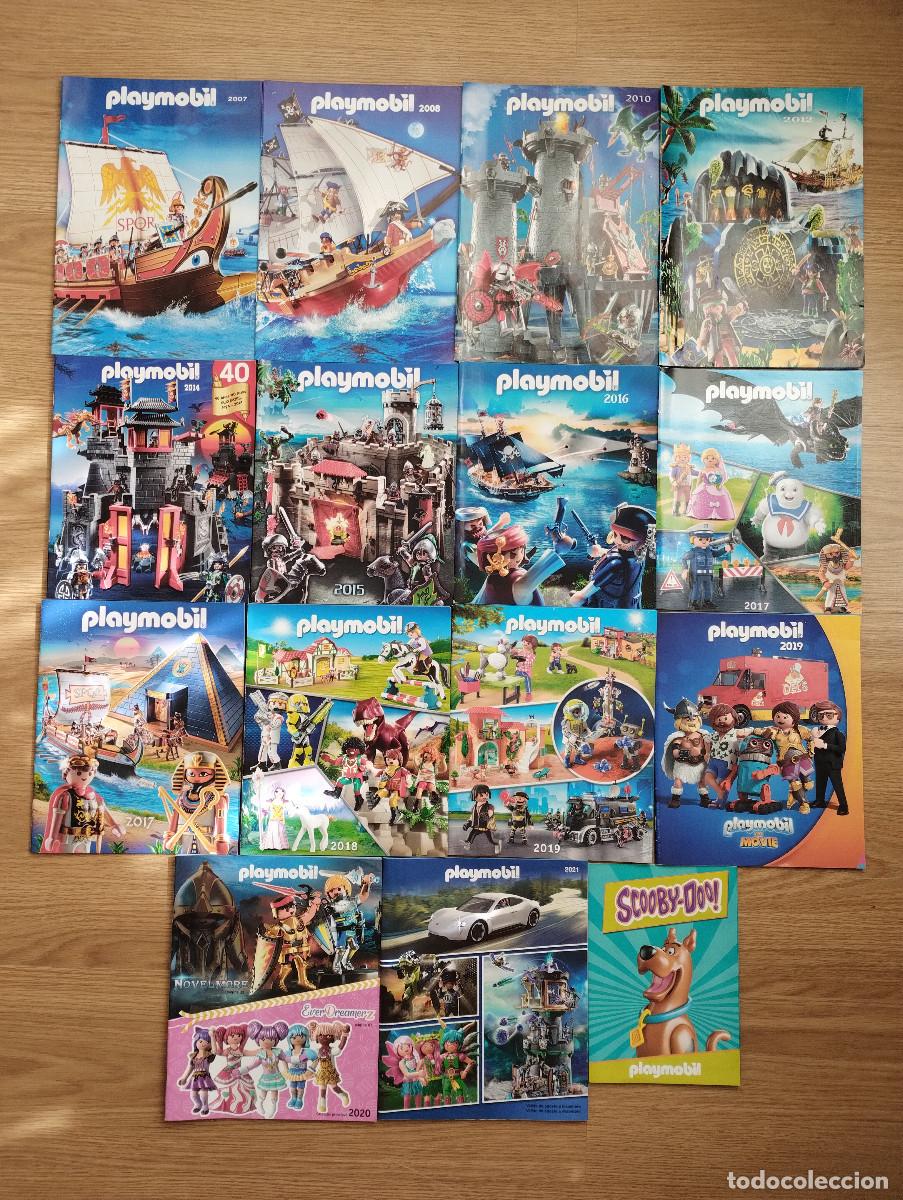 Playmobil: PLAYMOBIL LOTE 14 CATALOGOS TAMA&Ntilde;O FOLIO 2007 2008 2010 2012 2014 2015 2016 2017 2018 2019 2020 2021