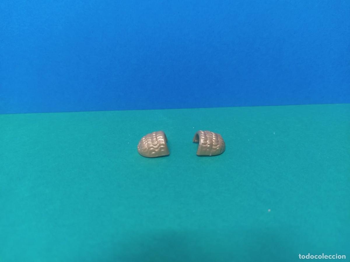 Playmobil: PLAYMOBIL HOMBRERAS DORADAS ARMADURA CABALLERO SOLDADO MEDIEVAL CASTILLO ARMA LOTE KG