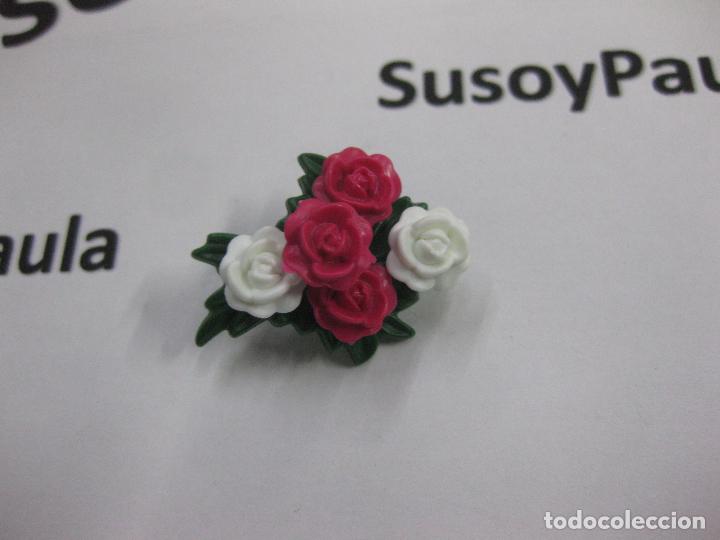 Playmobil: playmobil RAMO DE MANO DE 5 ROSAS NOVIA BODA CEREMONIA