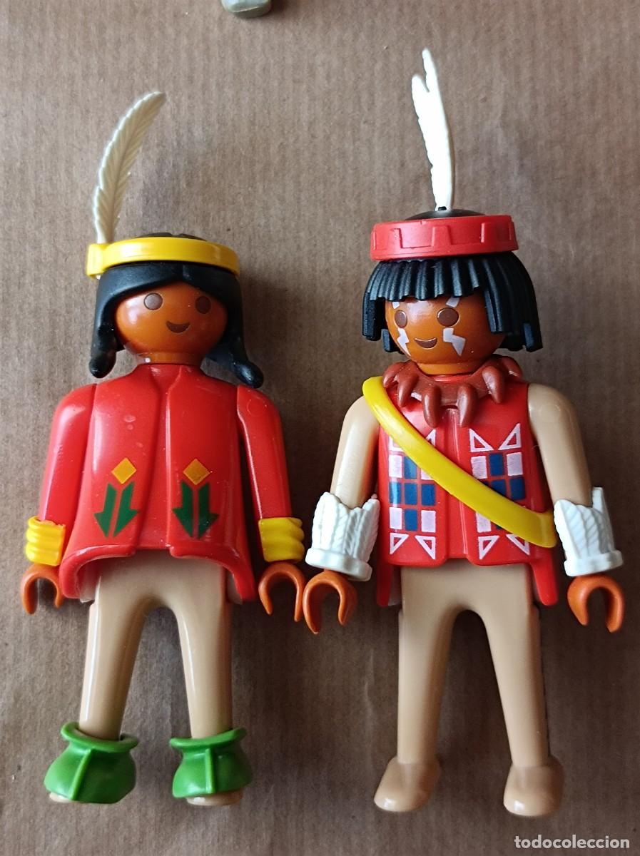 Playmobil: CAJA DE INDIOS PLAYMOBIL CAMPAMENTO INDIO REF. 3733 - INCOMPLETA - Foto 11