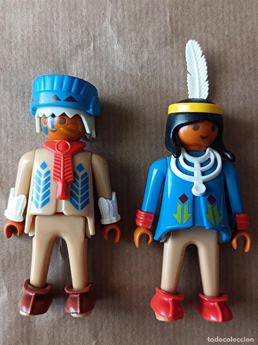 Playmobil: CAJA DE INDIOS PLAYMOBIL CAMPAMENTO INDIO REF. 3733 - INCOMPLETA - Foto 12