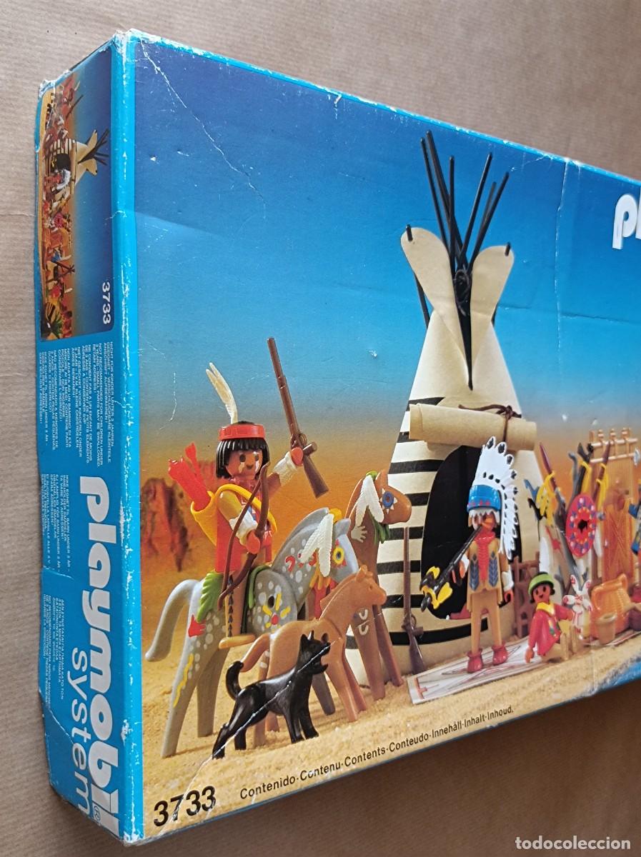 Playmobil: CAJA DE INDIOS PLAYMOBIL CAMPAMENTO INDIO REF. 3733 - INCOMPLETA - Foto 29