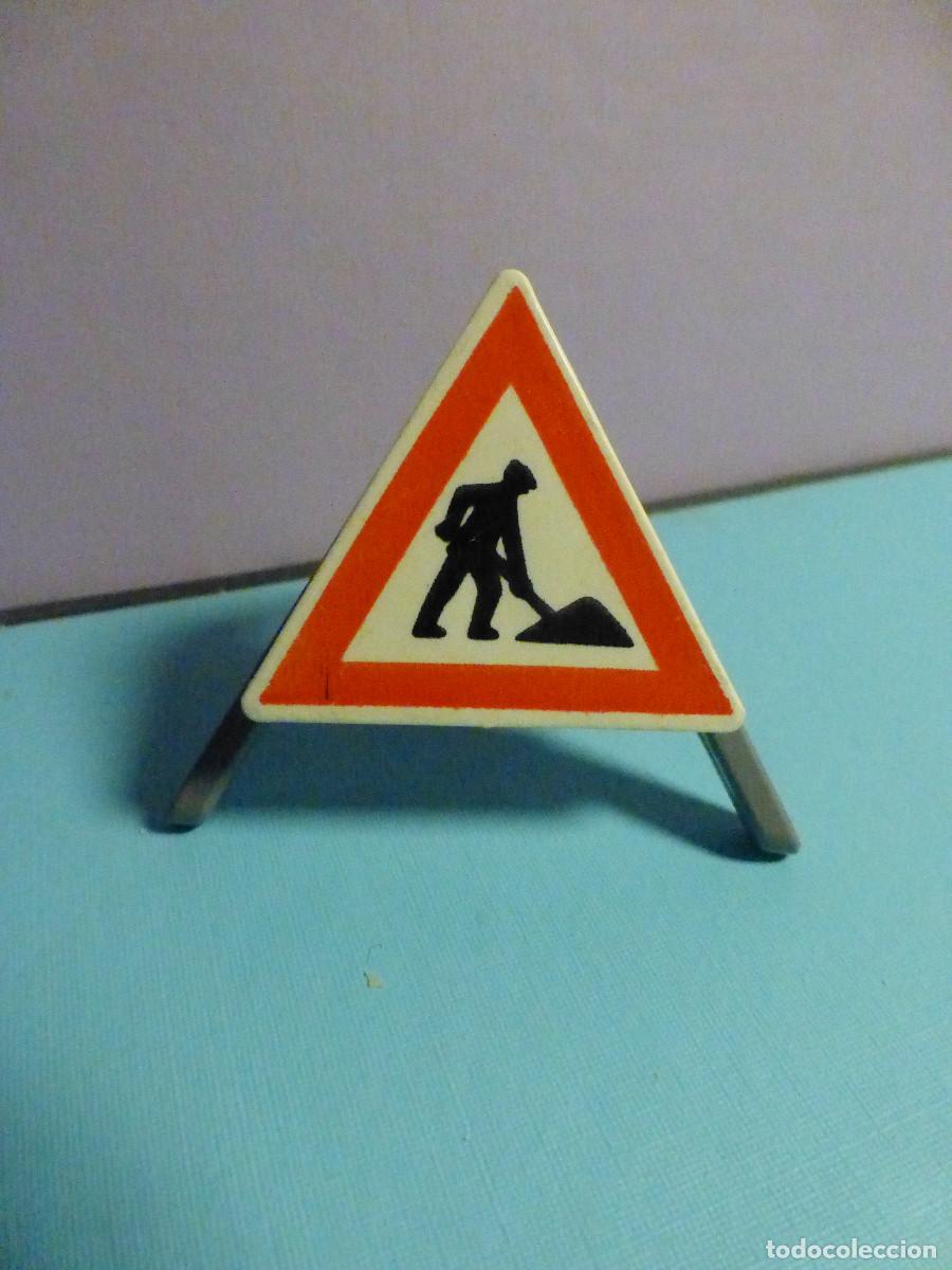 Playmobil: Se&ntilde;al triangular - Peligro Obras - Se&ntilde;ales trafico playmobil - Foto 1