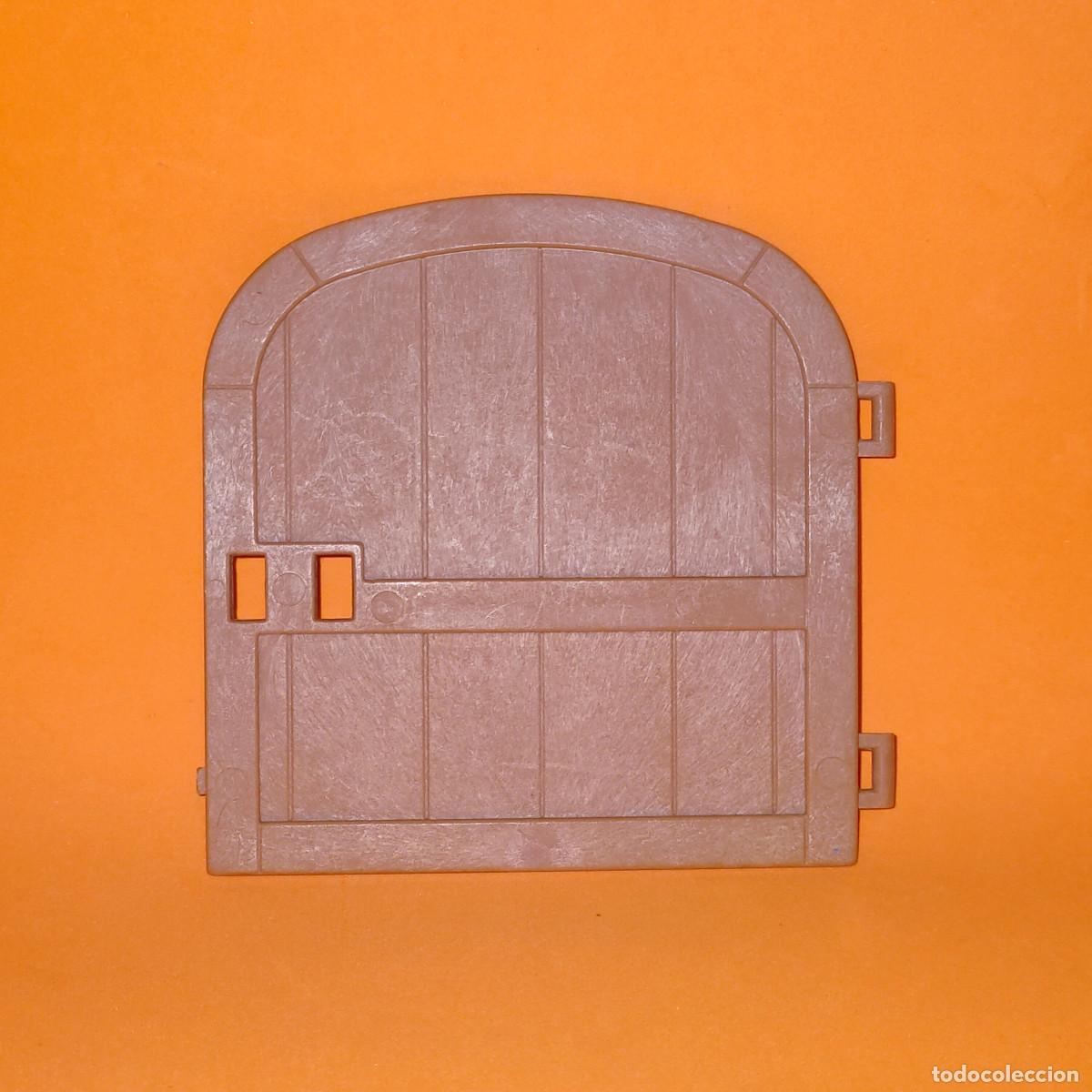 Playmobil: - PLAYMOBIL - PUERTA TIPO MADERA MARR&Oacute;N CLARO CASTILLO / EDIFICIO MEDIEVAL - Foto 2