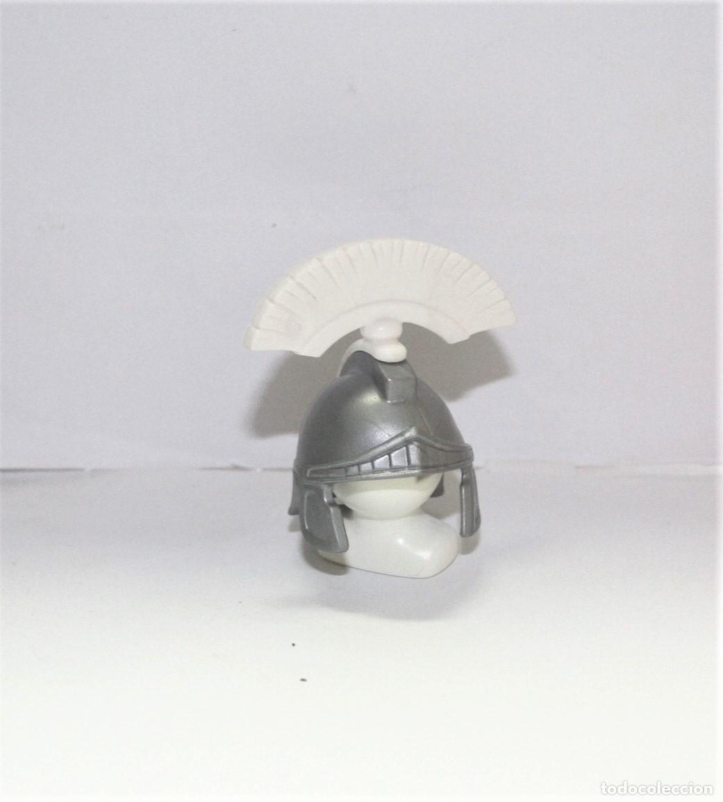Playmobil: Playmobil medieval CASCO ROMANO PENACHO CEPILLO ROJO CENTURION