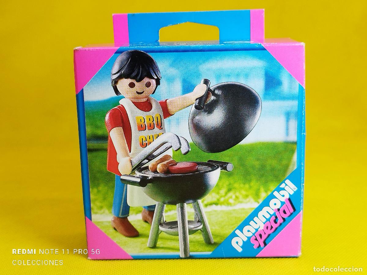 Playmobil: Playmobil Hombre con barbacoa Special REF 4649