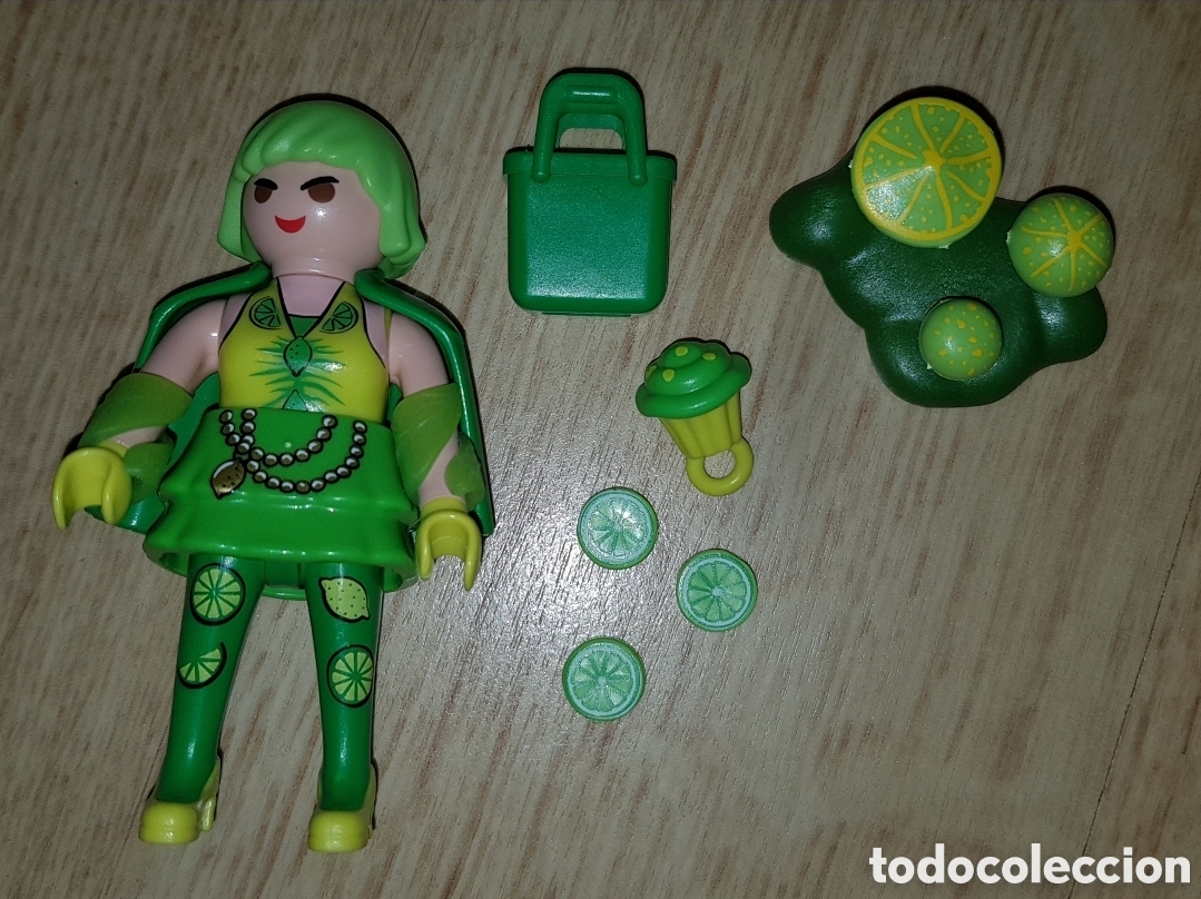 Playmobil: Figura playmobil chica helados lim&oacute;n setas nueva mu&ntilde;eca colecci&oacute;n